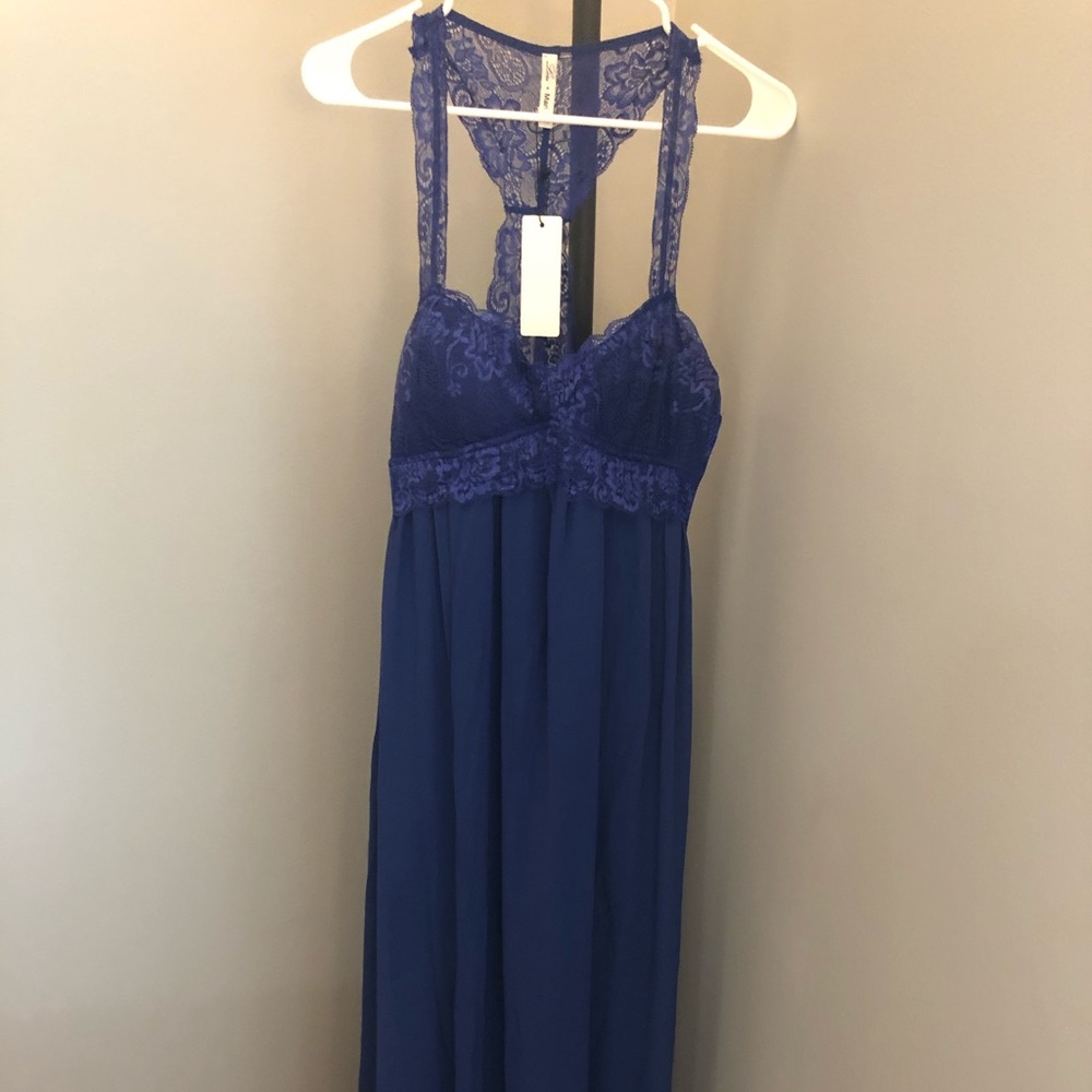 NWT - Sapphire Lace Maxi Dress